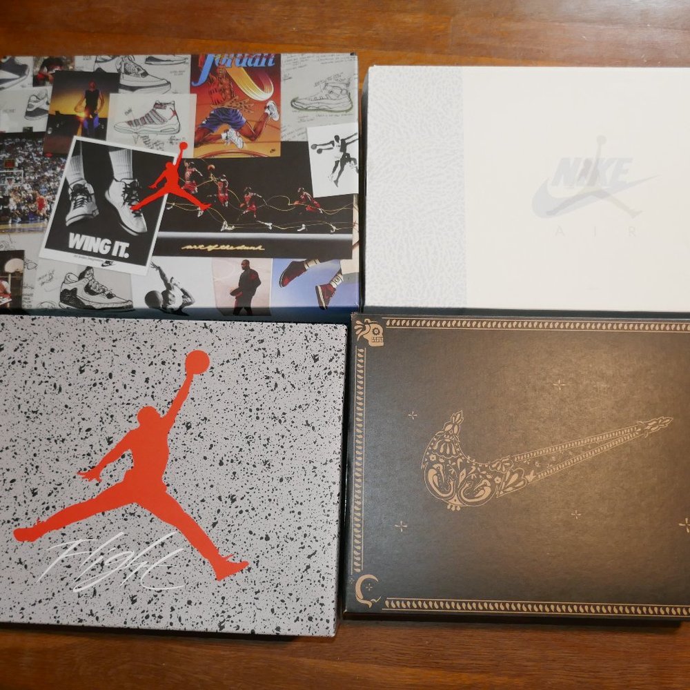 4 MENS SIZE 15 NIKE AIR JORDAN 4 BRED 5 COPA JORDAN 3 CRAFT SHOE SNEAKERS BOXES